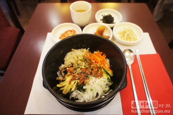 AHSSI餐厅的石锅拌饭（摄影：林莲怡/看中国）