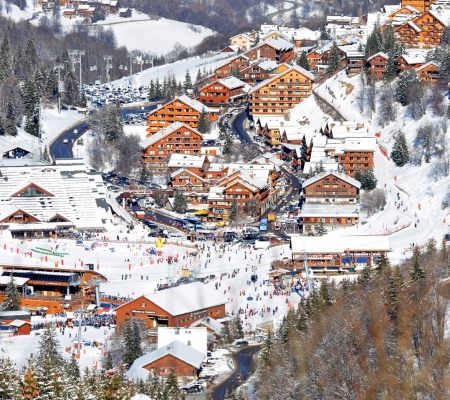 法国阿尔卑斯山的滑雪胜地（AFP/Getty Images）