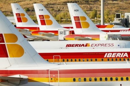 停在机场的伊比利亚航空公司客机(Getty Images)