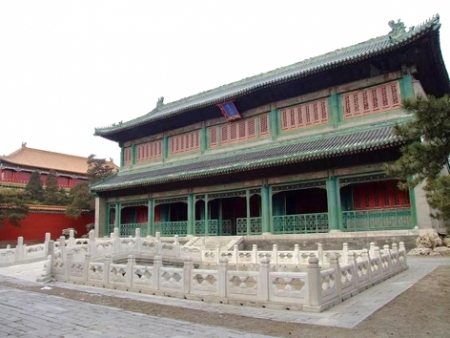 北京故宫文渊阁。明朝文渊阁为内阁主要办公场所之一。