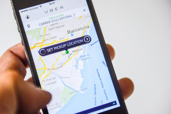 优步（Uber）打车手机应用软件（网络图片）