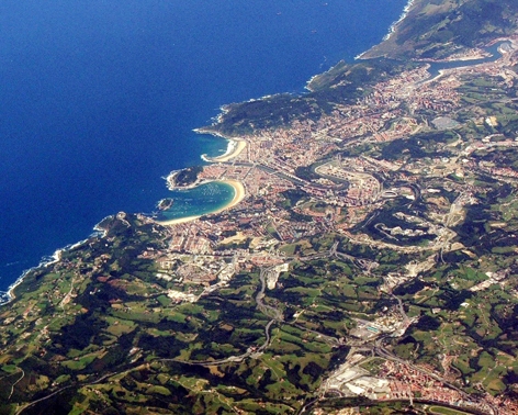 西班牙旅游消费最贵城市Sanse-bastian全景（维基百科）