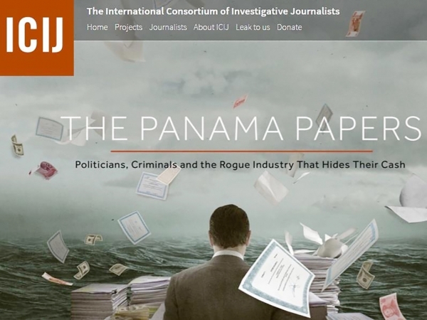 “巴拿马文件”披露了各国权贵藏富、避税的内幕。（国际调查记者联盟官网） 