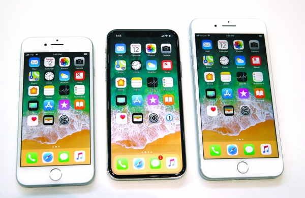新款iPhone 8、iPhone X和iPhone 8S (Getty Images)