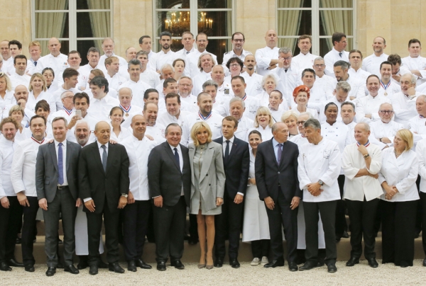 近180位星级大厨被邀请在爱丽舍宫共进午餐。(AFP/Getty Images)