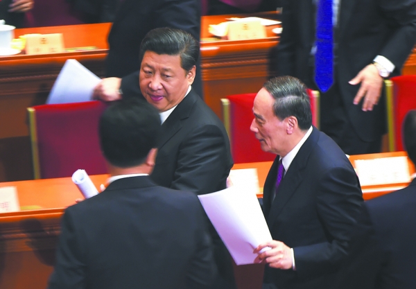 习近平(左)与王岐山(右)(AFP/Getty Images)
