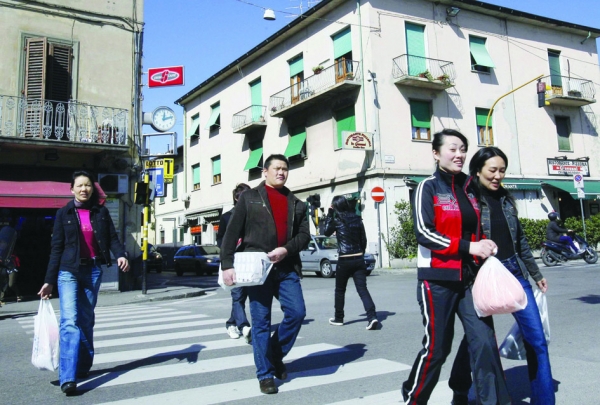 意大利纺织业中心普拉托（Prato）市的华人街区（AFP/Getty Images）