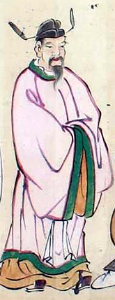 《南殿障子圣贤之图》中的李勣画像 