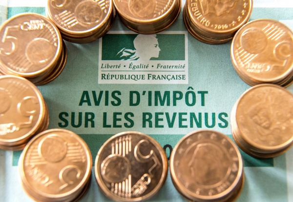 法国个人所得税缴纳通知 (AFP/Getty Images)
