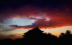 图为黑暗中的天安门。（网络图片：Feng Li/Getty Images ）