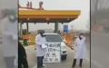吉林省白城地区的公路已设立了疫情监测点（视频截图）