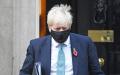 英国首相约翰逊离开议会大厦。（Leon Neal/Getty Images）