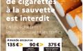 巴黎警察局发布的禁止购买私贩香烟的通告。（图片来源：巴黎警察局）