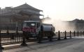 2021年12月31日，西安封城期间街景。（图片来源：STR/AFP VIA GETTY IMAGES）