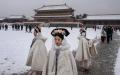2023年12月， 北京故宫   （图片来源：Kevin Frayer/Getty Images）