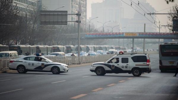 中共公安，示意图。（图片来源：Getty Images）