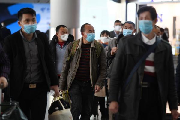 北京机场一幕，示意图（图片来源: GREG BAKER/AFP via Getty Images）