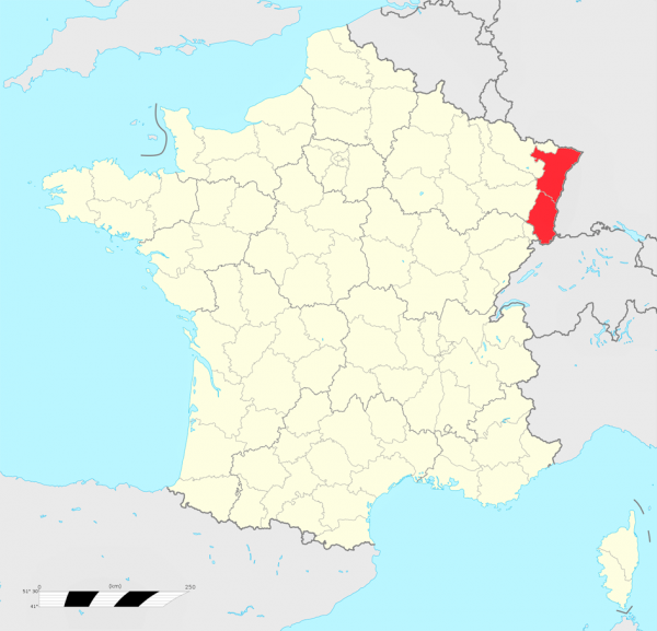 法国产香料面包的地区(Niko67000/Wikipedia/CC BY-SA 4.0)