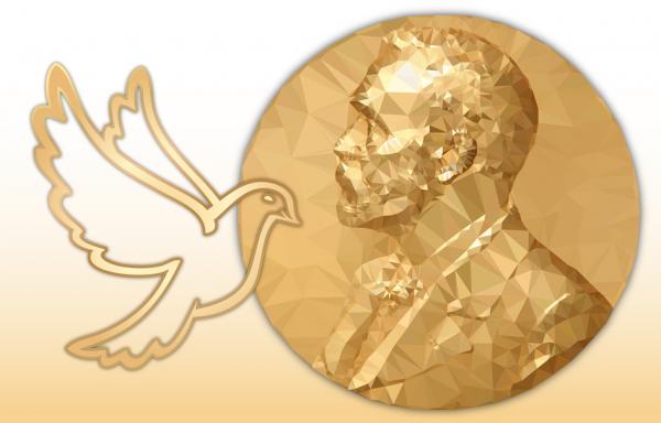 诺贝尔和平奖奖章和符号（123RF)