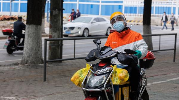 外卖骑手（图片来源：Getty Images）