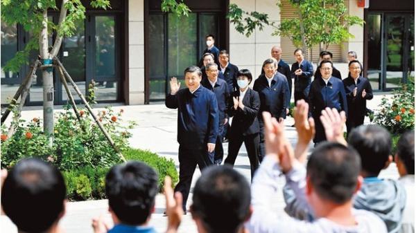 今年5月10日，习近平第三次视察河北雄安。（图片来源：Getty Images）