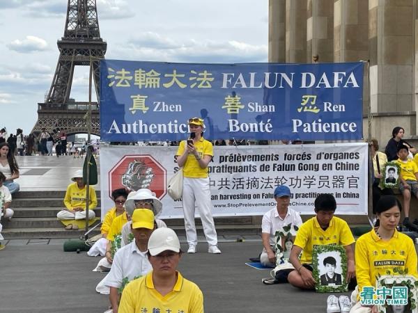 法轮功新闻协会（Falun Info）会长Hélène Tong女士（摄影：金美善/看中国