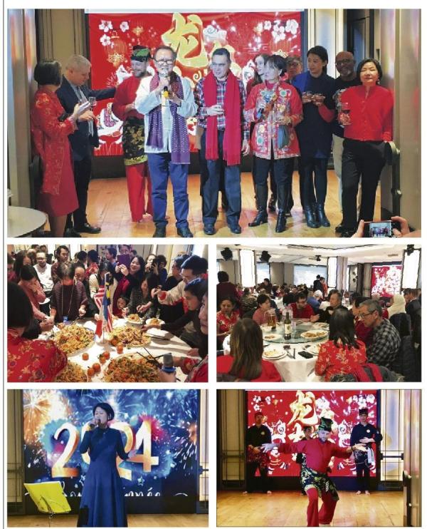 法国马来西亚社团喜迎龙年午宴现场（摄影：看中国）