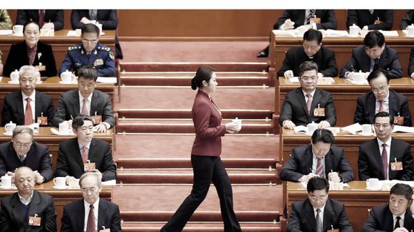 两会上的官员（Getty Images）