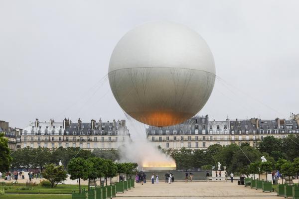 巴黎奥运热气球火炬（GEOFFROY VAN DER HASSELT/AFP via Getty Images）