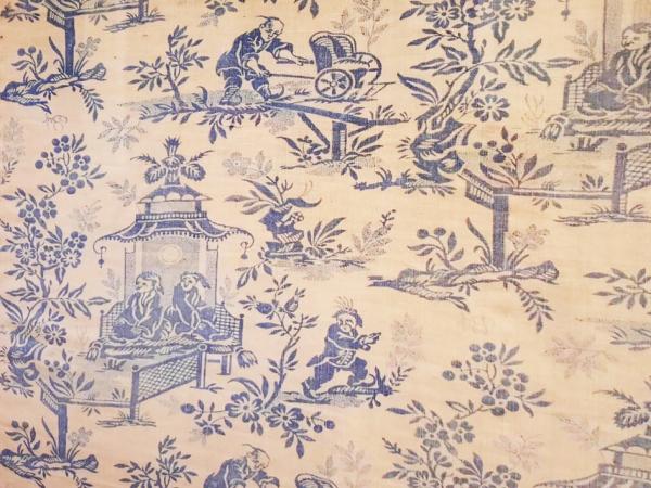 陈列在茹伊布博物馆（Musée de la Toile de Jouy）的有中国风格的茹伊布（摄影：周晓天/看中国）