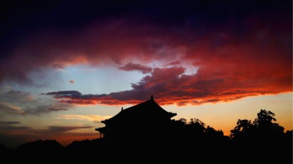 图为黑暗中的天安门。（网络图片：Feng Li/Getty Images ）