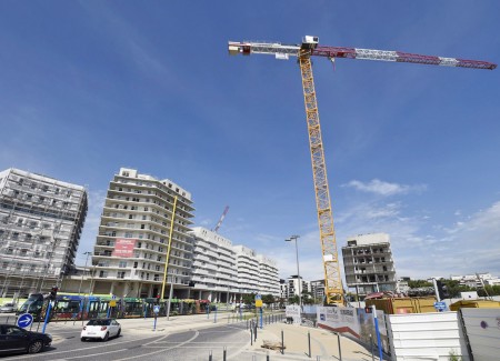 法国南部城市蒙彼利埃正在建造的住宅楼（AFP/Getty Images）