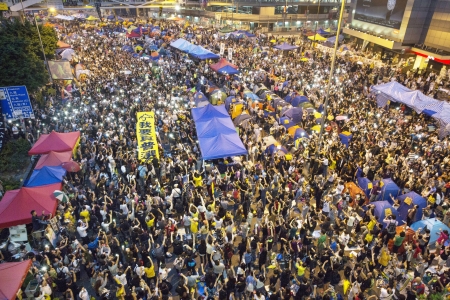 香港“占中”场景(Getty Images)