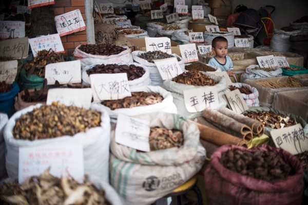 大陆一中药市场（Getty Images）