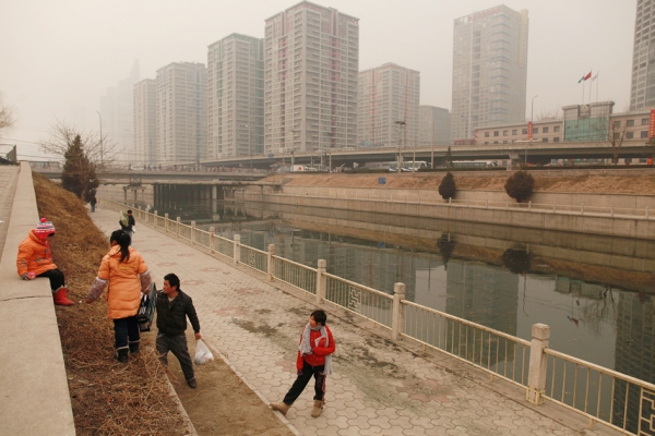 北京一处楼房（AFP/Getty Images)