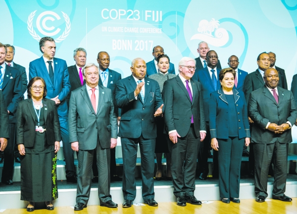 COP23部分与会者合影（Getty Images）