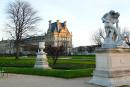 Le Parc des Tuileries à Paris en hiver