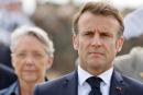 法国总理博尔内（Elisabeth Borne）与总统马克龙（Emmanuel Macron）（LUDOVIC MARIN/POOL/AFP via Getty Images）