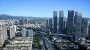 2022年7月12日，中国广东省深圳市的住宅和商业建筑的全景。(JADE GAO/AFP via Getty Images)