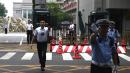 7月15日，中共三中全会在北京京西宾馆召开，保安人员戒备。（图片来源：Getty Images）