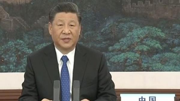 5月18日晚,习近平在第73届世界卫生大会视频会议开幕式上发言(图片来源:视频截图)