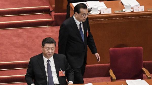 5月22日人大开幕会上的习近平和李克强（图片来源:LEO RAMIREZ/AFP via Getty Images）