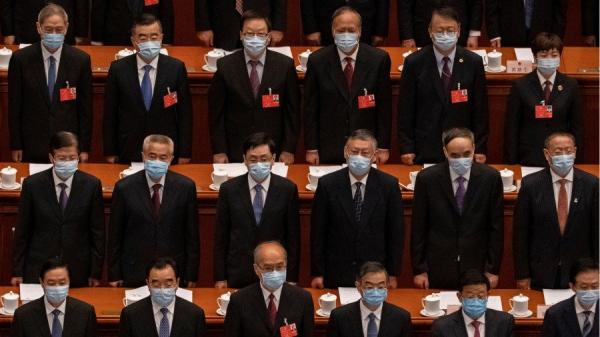 2020年5月22日，官员参加中共“两会”。（图片来源：Kevin Frayer/Getty Images）