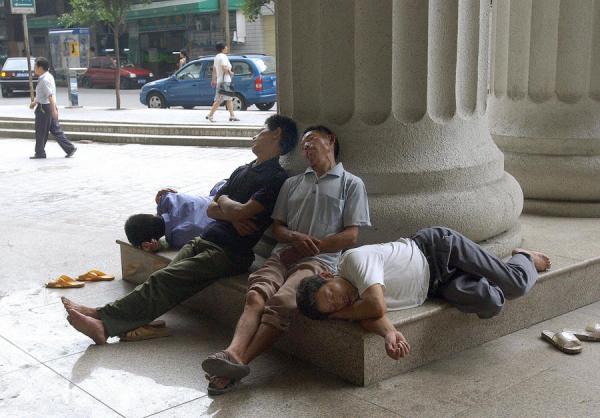 失业的农民工（图片来源：STR/Getty Images）