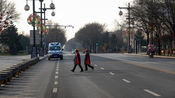 西安封城   （图片来源：STR/AFP via Getty Images）