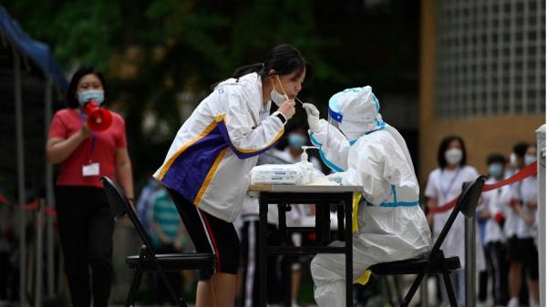 2022年6月7日，北京高考会场（图片来源：JADE GAO/AFP via Getty Images）