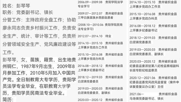 根据官方通报，马场镇党委副书记、镇长彭某某，是此次“警察围殴记者”的指使者。（图片来源：网络图片）