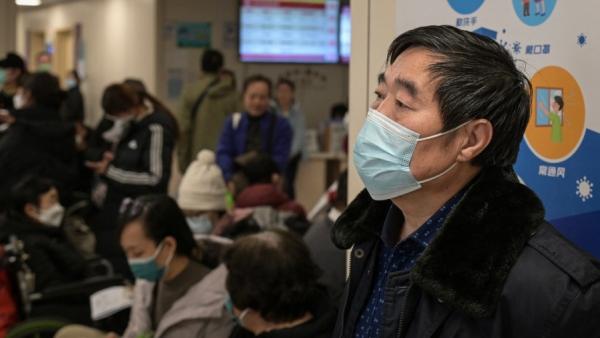 2025年1月8日，北京一家医院呼吸科门诊候诊区爆满。（图片来源：Getty Images）